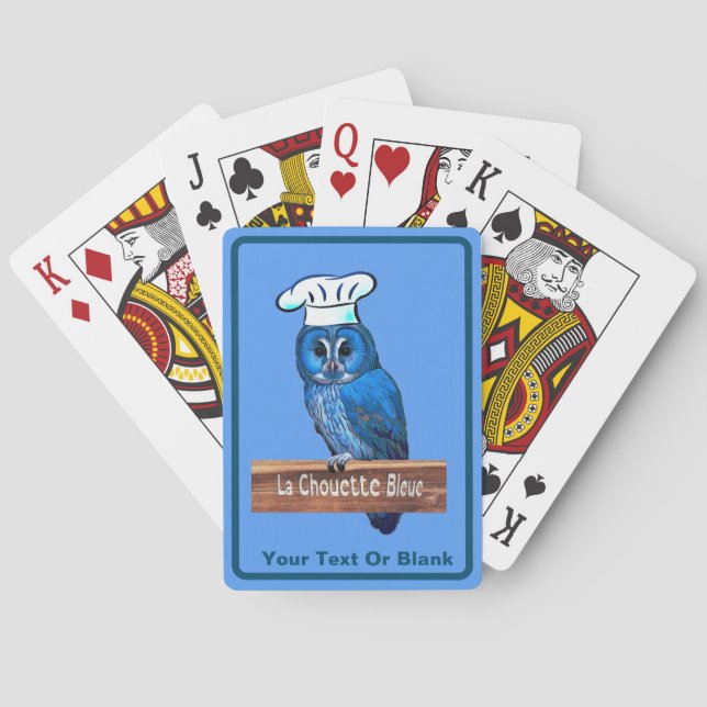 La Chouette Bleue Cafe Playing Cards (Back)