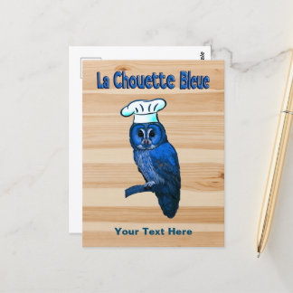 La Chouette Bleue Cafe Postcard