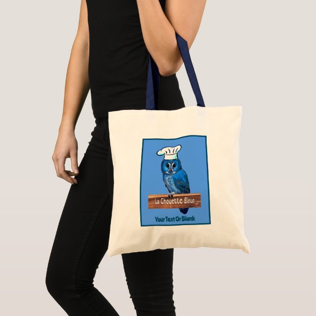 La Chouette Bleue Cafe Tote Bag (Front (Product))