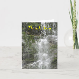 La Chute Waterfall in Forillon National Park Thank You Card