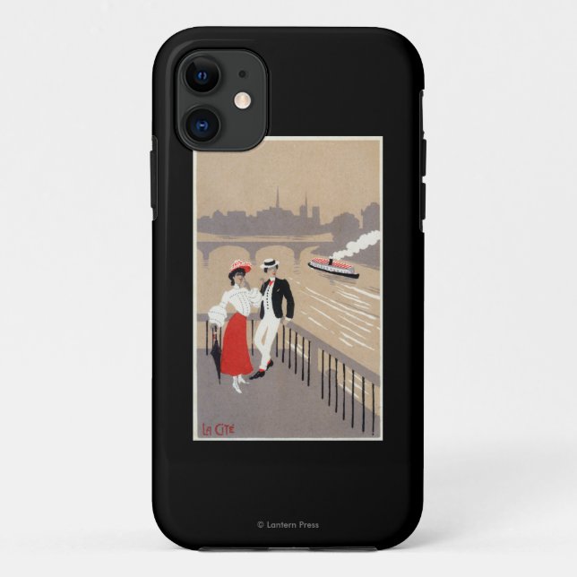 La Cite Art Deco Scene Case-Mate iPhone Case (Back)
