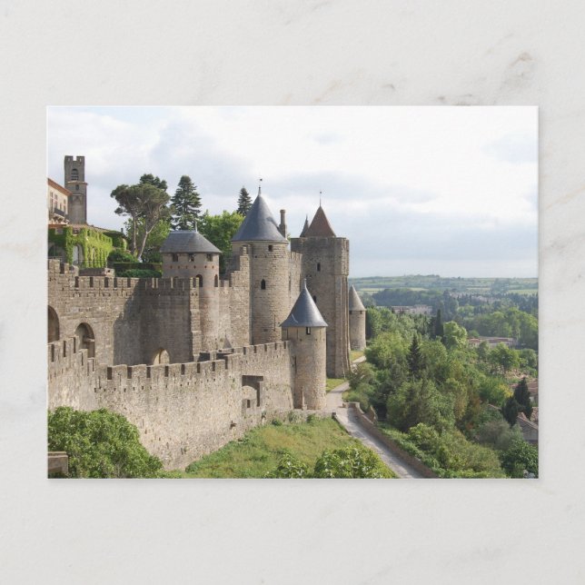 La Cite, Carcassonne Postcard (Front)