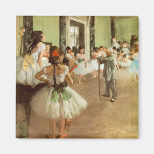 La Classe de Danse by Edgar Degas Magnet