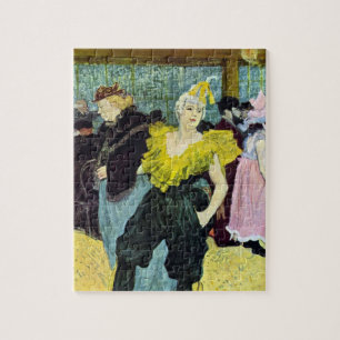 La Clownesse (Clown) Cha-U-Kao by Toulouse Lautrec Jigsaw Puzzle