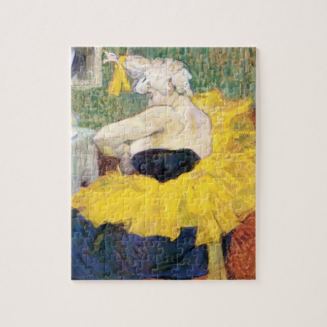 La Clownesse (Clown) Cha-U-Kao by Toulouse Lautrec Jigsaw Puzzle (Vertical)