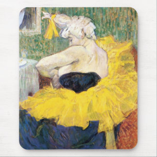 La Clownesse (Clown) Cha-U-Kao by Toulouse Lautrec Mouse Pad
