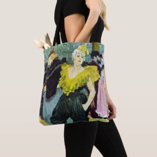 La Clownesse (Clown) Cha-U-Kao by Toulouse Lautrec Tote Bag