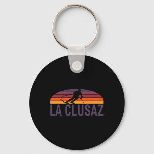 La Clusaz French Alps France Ski Resort Snowboardi Key Ring