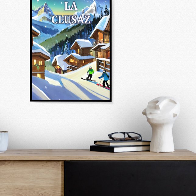 La Clusaz: Snow Sparkling, Authentic Charm Poster (Creator Uploaded)