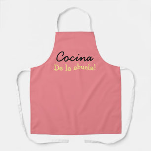 La cocinando la abuela apron