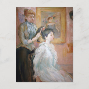 La Coiffure   Berthe Morisot Postcard