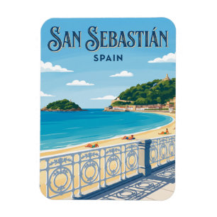 La Concha Beach Spain Magnet