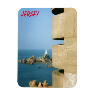 La Corbière lighthouse & German WW2 tower, Jersey Magnet