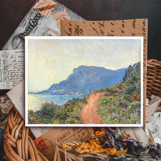 La Corniche near Monaco by Claude Monet Postcard (Creator Uploaded)