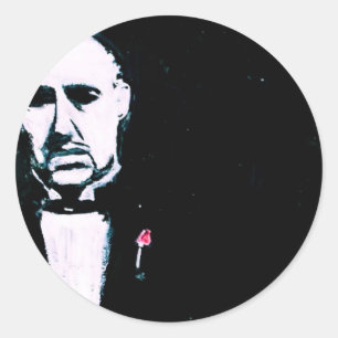 LA COSA NOSTRA CLASSIC ROUND STICKER