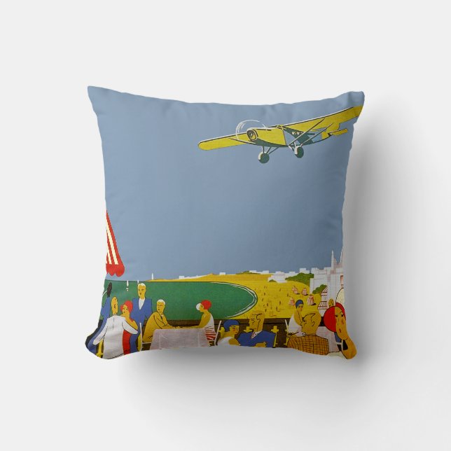 La Cote Basque Par Avion Cushion (Front)