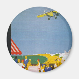 La Cote Basque Par Avion Magnet