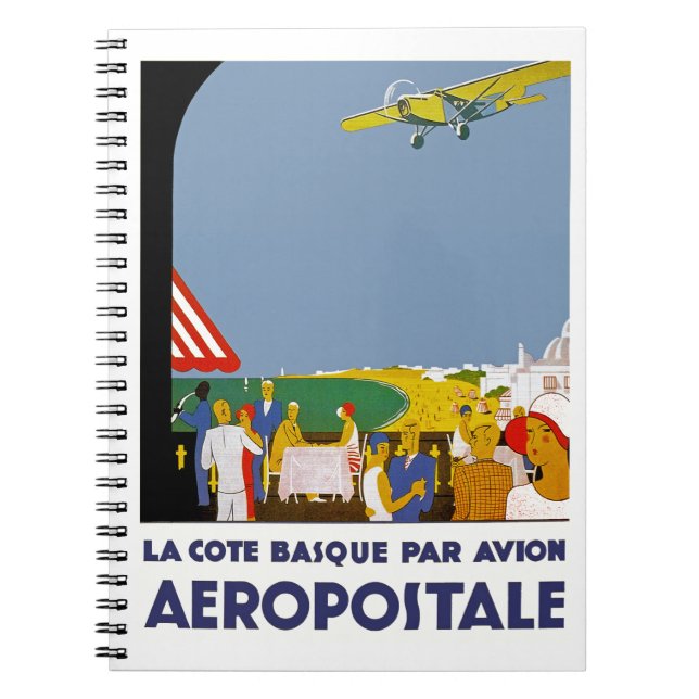 La Cote Basque Par Avion Notebook (Front)