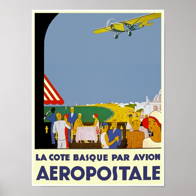 La Cote Basque Par Avion Poster (Front)