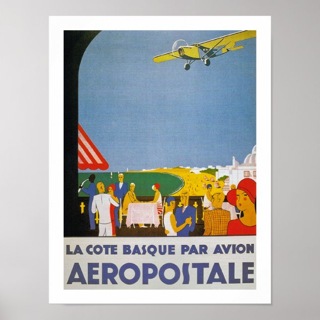 La Cote Basque Par Avion Poster (Front)