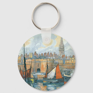 La Côte d' Émeraude Key Ring