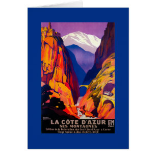 La Cote D'Azur Vintage PosterEurope 2