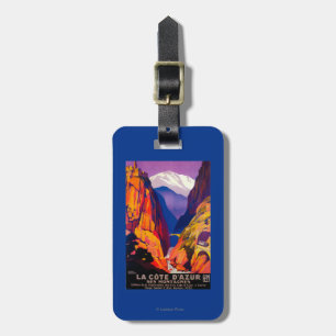 La Cote D'Azur Vintage PosterEurope 2 Luggage Tag