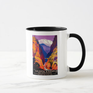 La Cote D'Azur Vintage PosterEurope Mug