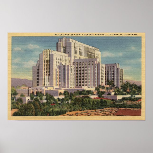 LA County General Hospital Poster (Front)