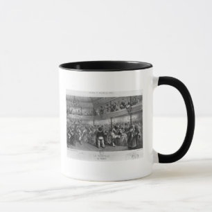 La Courtille, popular dance, engraved by Yves Mug