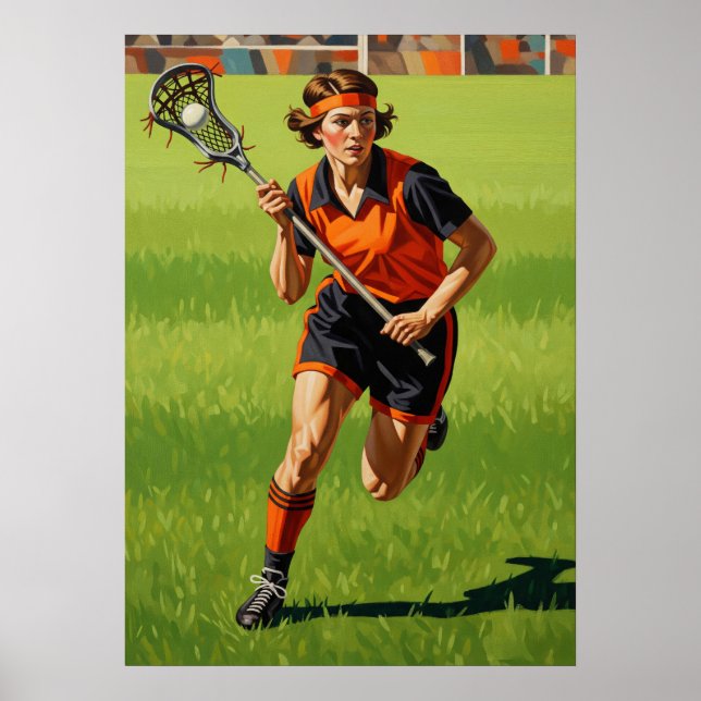 LA CROSSE EN ACTION (Lacrosse in Action) Poster (Front)