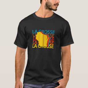 La Crosse Wisconsin Vintage WI Retro Repeat Zip Ho T-Shirt