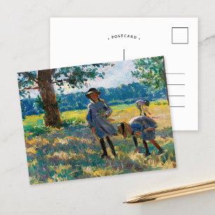 La Cueillette des Fleurs   Henri Lebasque Postcard