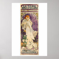 La Dame aux Camélias by Alfons Mucha (1896)