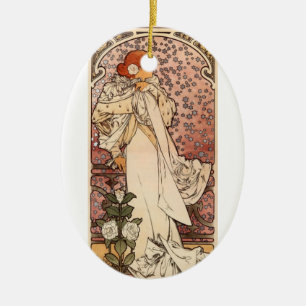 La Dame Aux Camelias Ceramic Tree Decoration