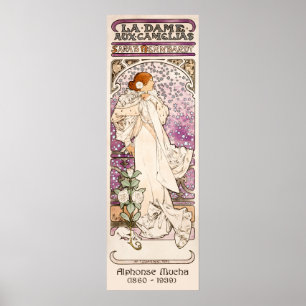 La Dame aux Camélias – Mucha   Art Nouveau Poster