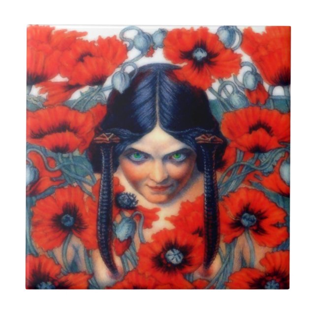 La Destruction Ceramic Tile (Front)