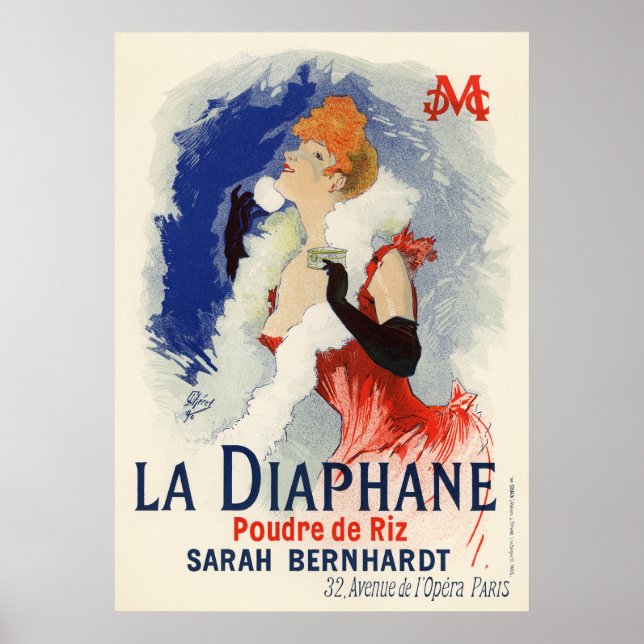 La Diaphane, Jules Chéret Poster (Front)