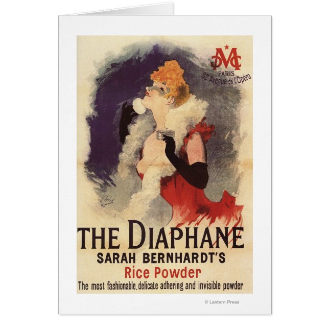 La Diaphane Woman Powdering Face Promo Poster (Front)