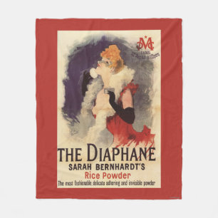 La Diaphane Woman Powdering Face Promo Poster Fleece Blanket
