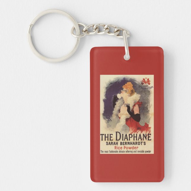La Diaphane Woman Powdering Face Promo Poster Key Ring (Front)