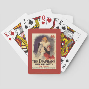 La Diaphane Woman Powdering Face Promo Poster Playing Cards
