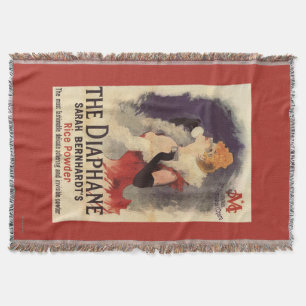 La Diaphane Woman Powdering Face Promo Poster Throw Blanket