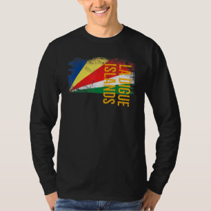 La Digue Islands Seychelles Flag For Men Women Kid T-Shirt