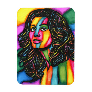La Dolce Espressione original abstract woman art Magnet