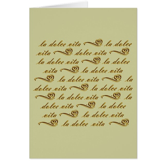 La Dolce Vita (Front)