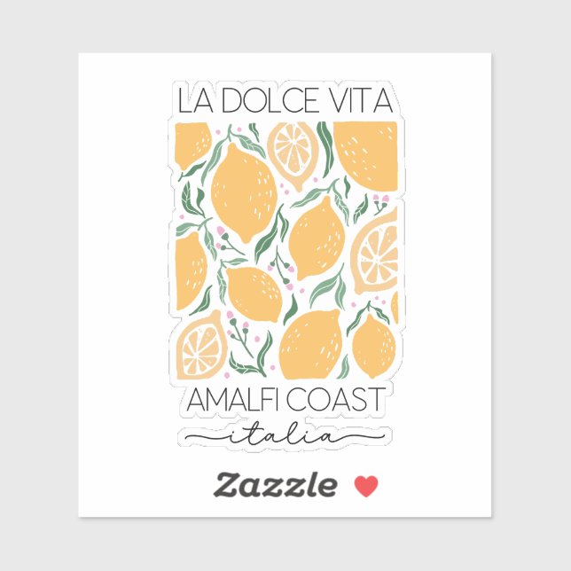La Dolce Vita Amalfi Coast Italy Lemons Travel (Sheet)