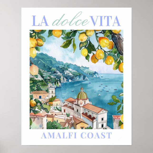 La Dolce Vita Amalfi Coast Poster (Front)