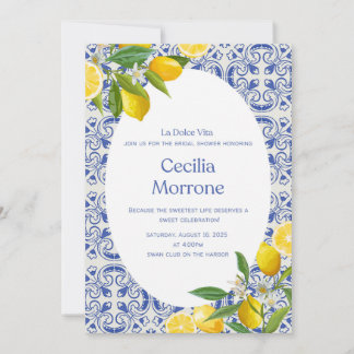 La Dolce Vita Bridal Shower Invitation