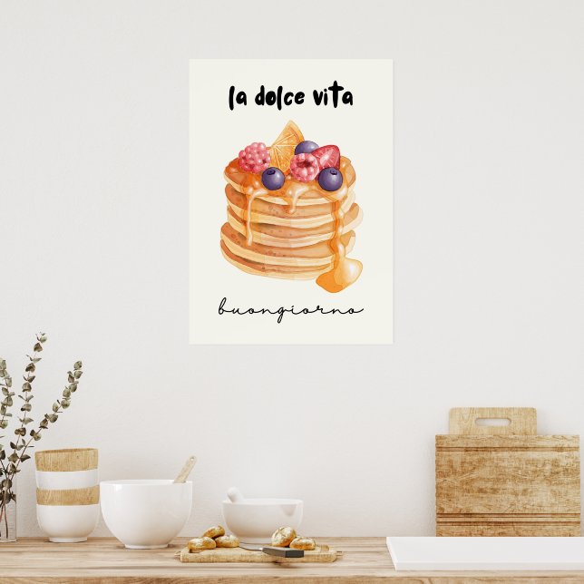La dolce vita buongiorno  poster (Kitchen)